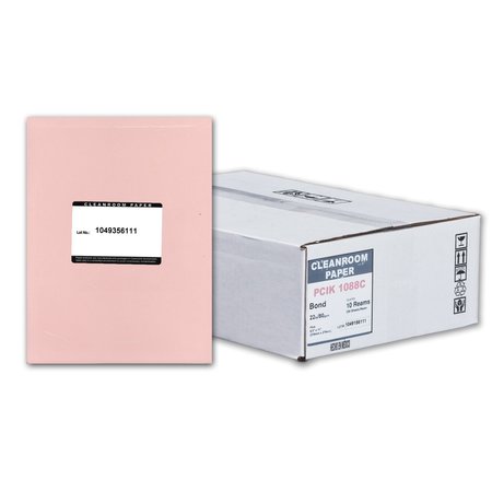 PURE IMAGE Pure Image Poly Cleanroom Paper, 8.5x11, Pink 22lb, 250 sheets /ream, 10 reams p/PK PCIK 1088C